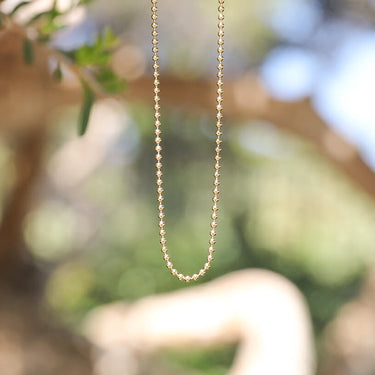 Gold Small Beaded Necklace